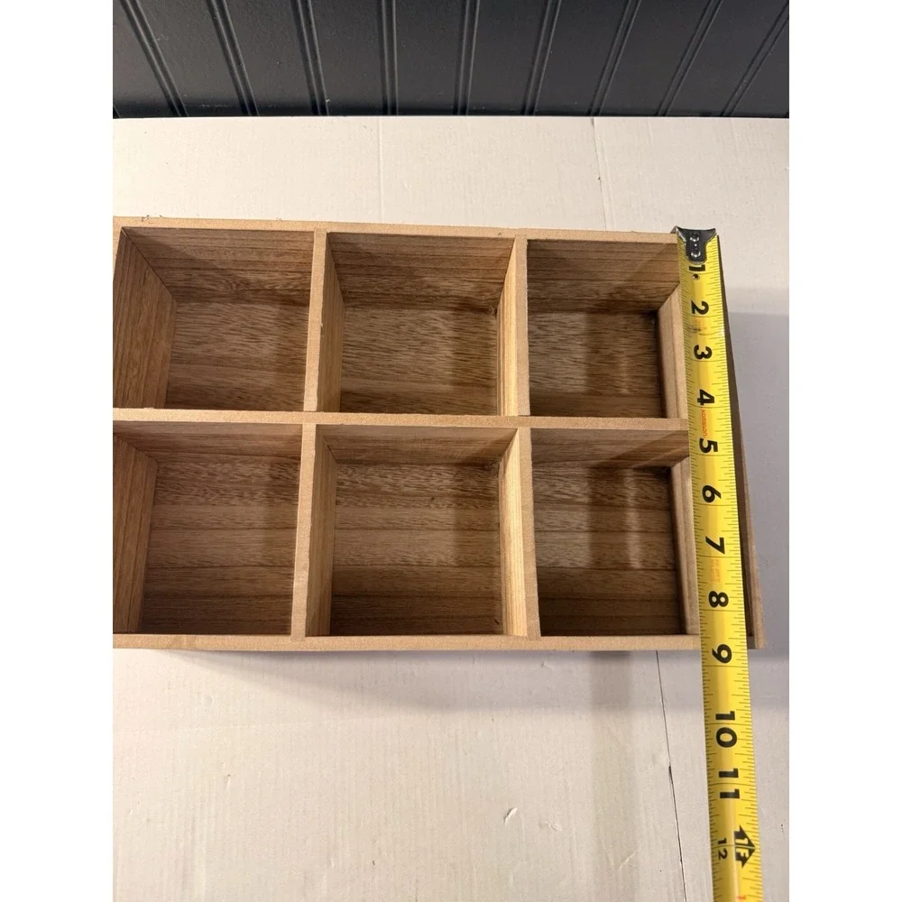 wood display box Farm Fresh Divided